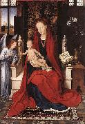 Hans Memling Virgin Enthroned with Child and Angel oil painting artist